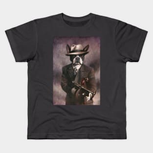 Boston Terrier Gangster Kids T-Shirt